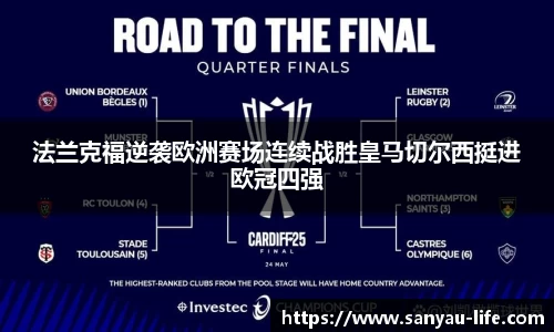 法兰克福逆袭欧洲赛场连续战胜皇马切尔西挺进欧冠四强